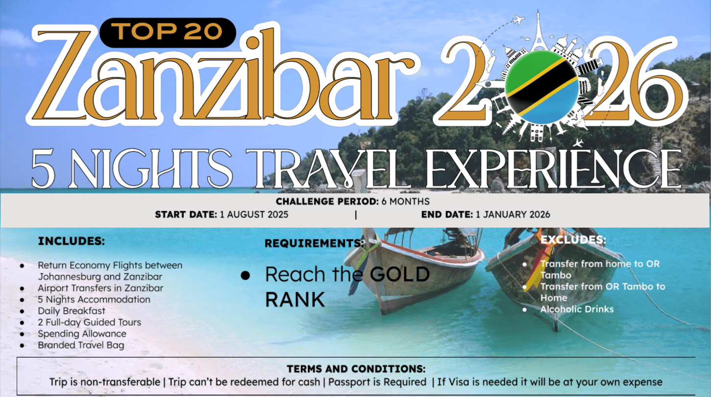 TOP 20 Zanzibar 2026 Travel Incentive